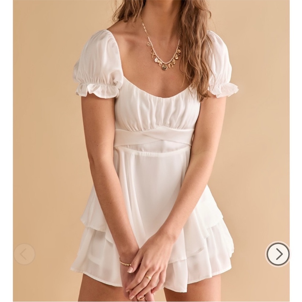 Vimmi Satin Tiered Romper